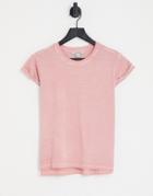 Allsaints Anna Tee In Pastel Pink