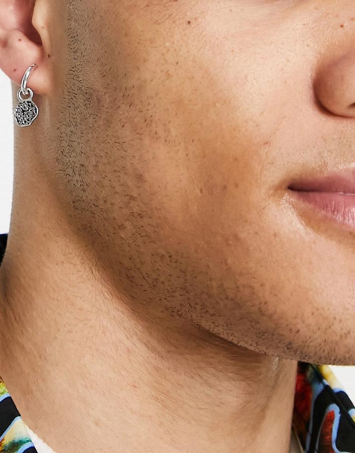 Icon Brand Disc Hoop And Stud Earrings In Silver