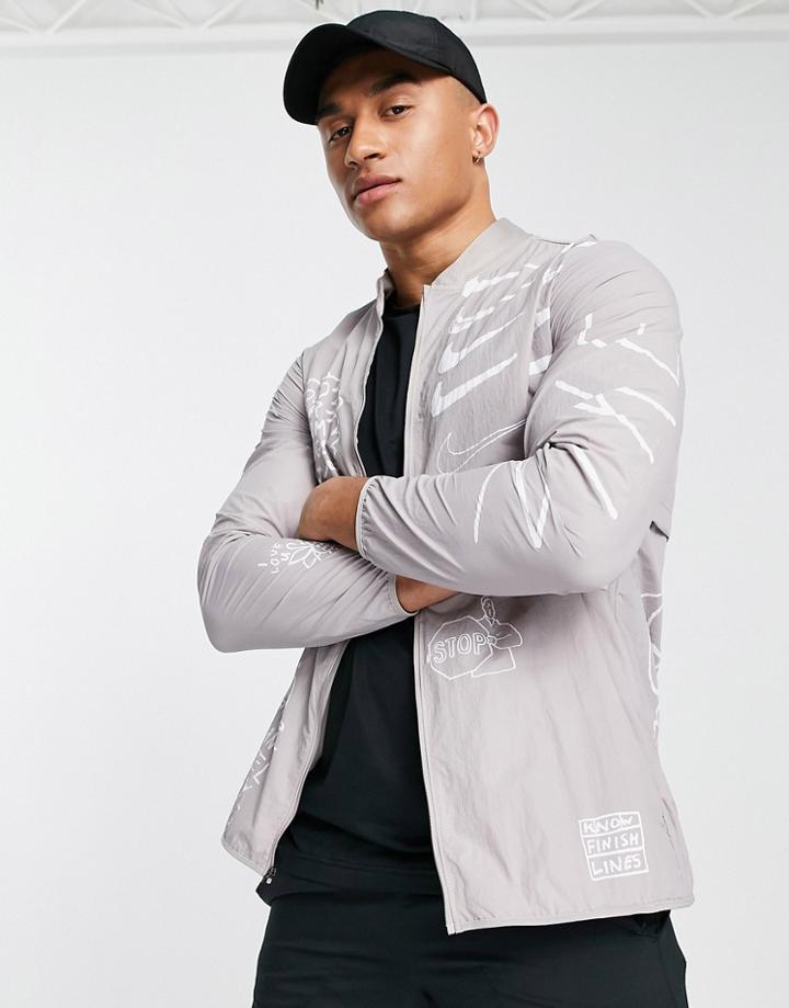 Nike Running A.i.r. Jacket In Gray