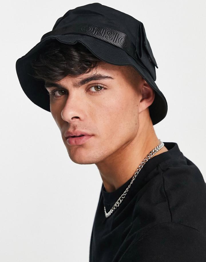 Consigned Taping Bucket Hat In Black
