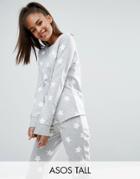 Asos Tall Lounge Star Sweatshirt - Multi