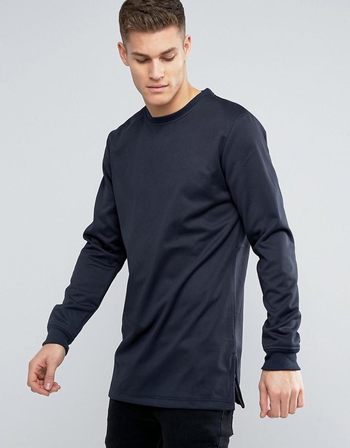 Bellfield Sweatshirt With Size Zips - Navy