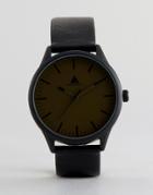 Asos Watch With Khaki Face - Black