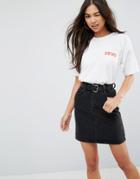 Asos T-shirt With Cute Print - White