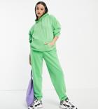 Asyou Branded Sweatpants In Green - Part Of A Set