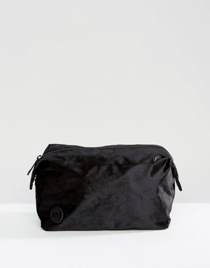 Mi-pac Exclusive Make-up Bag In Velvet - Black