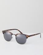 New Look Square Sunglasses In Brown Pattern - Brown