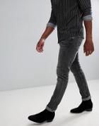 Allsaints Rex Cigarette Skinny Fit Jeans In Gray - Gray