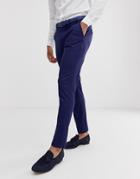 Selected Homme Slim Suit Pants In Blue - Blue