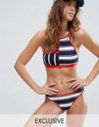 Tommy Hilfiger Exclusive Mixed Stripe Bikini Set - Multi