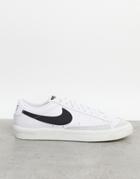 Nike Blazer Low '77 Vintage Sneakers In White And Black