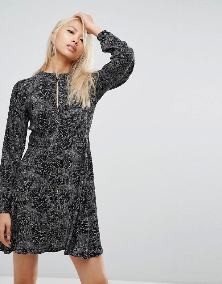 Rock & Religion Lorelie Printed Tea Dress - Black