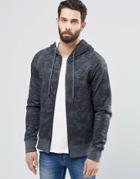 Dead Vintage Camo Hoodie With Pockets - Navy