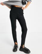 Topshop Stirrup Pant In Black