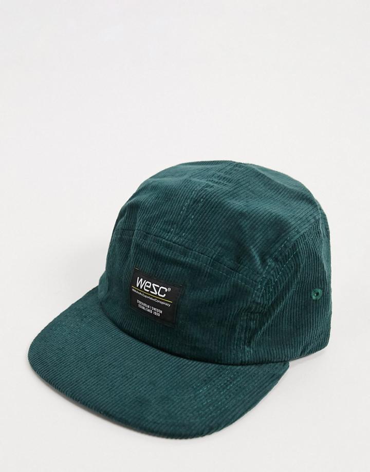 Wesc Corduroy Camper Cap-green