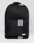 Spiral Backpack With Reflective Stripe Detail - Black