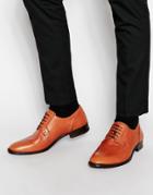 Walk London Ramsey Derby Shoes - Tan