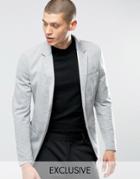 Only & Sons Slim Jersey Blazer - Light Gray Marl