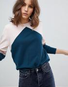 Selected Color Block Sweater - Multi