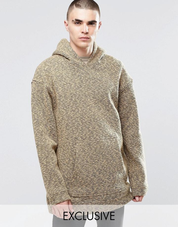 Underated Knitted Hoodie - Stone
