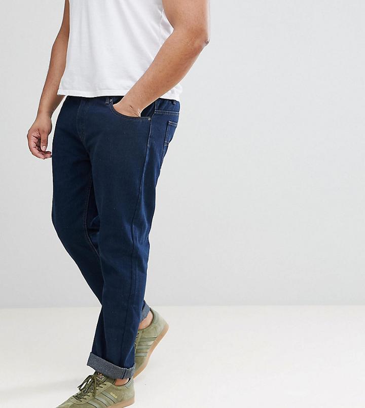 Loyalty And Faith Plus Regular Fit Jeans In Darkwash Blue - Blue