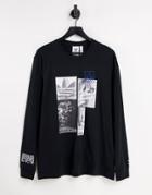 Adidas Originals C.m.p. Long Sleeve T-shirt In Black