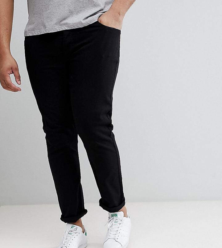 Burton Menswear Big & Tallskinny Jeans In Black - Black