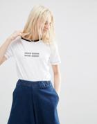 Asos T-shirt With Cookin Good Lookin Print - White