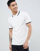 Produkt Polo Shirt With Tipping - White