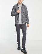 Asos Design Super Skinny Chinos In Charcoal-gray