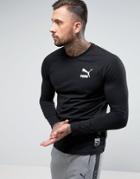 Puma Longsleeved Raglan T-shirt With Archive Logo In Black 572393 01 - Black