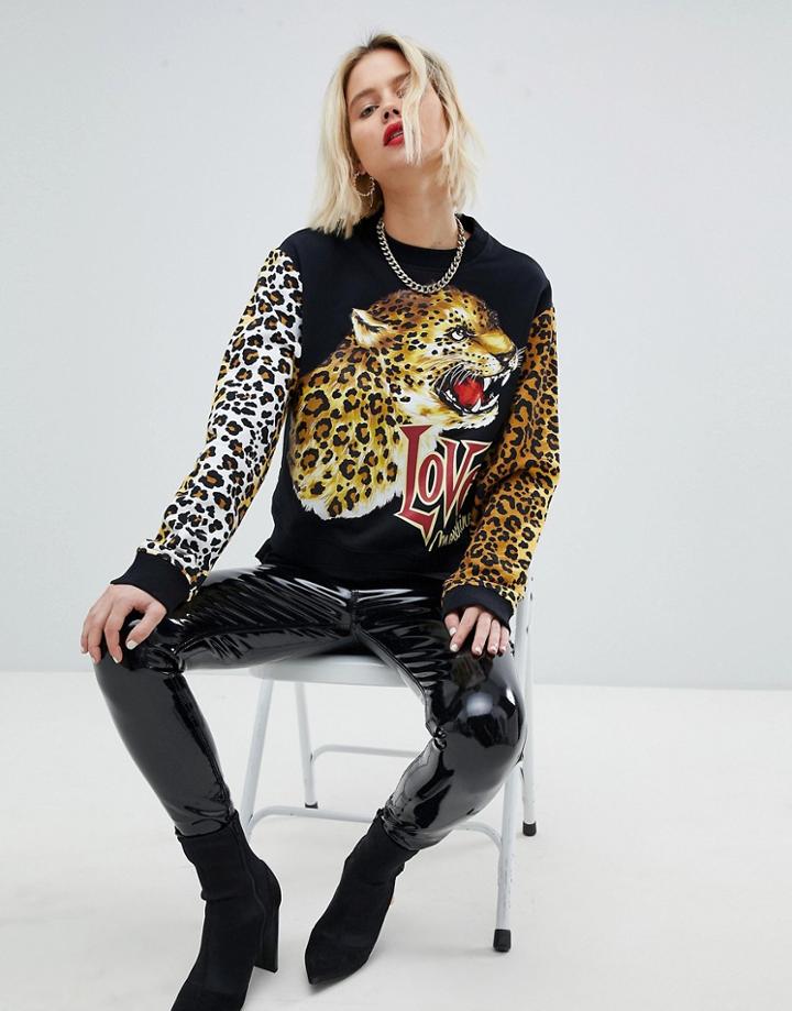 Love Moschino Jaguar Sweatshirt - Brown