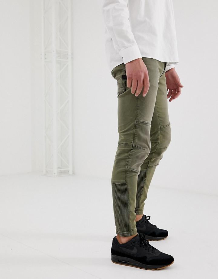 G-star Motac 3d Slim Fit Cargo Jeans In Green - Green
