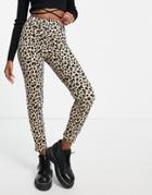 Urban Bliss Skinny Jeans In Leopard Print-multi