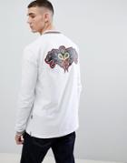 Cavalli Class Polo Shirt In White With Logo