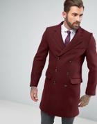 Gianni Feraud Premium Wool Blend Oversized Capone Overcoat - Orange