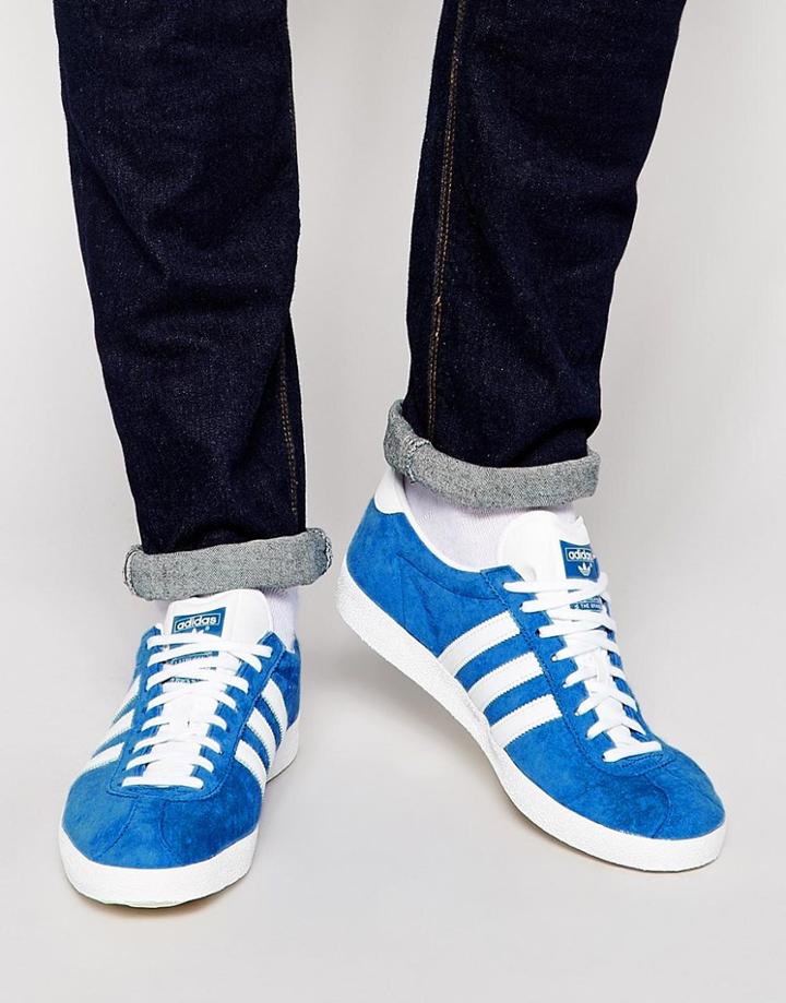 Adidas Originals Gazelle Og Sneakers G16183 - Blue