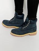 Timberland Icon 6 Inch Leather Premium Boots - Blue