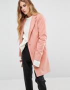First & I Formal Trenchcoat - Pink