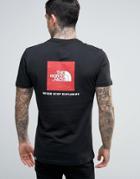 The North Face Red Box T-shirt Back Logo In Black - Black