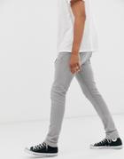 Allsaints Cigarette Fit Jeans In Gray Wash - Gray