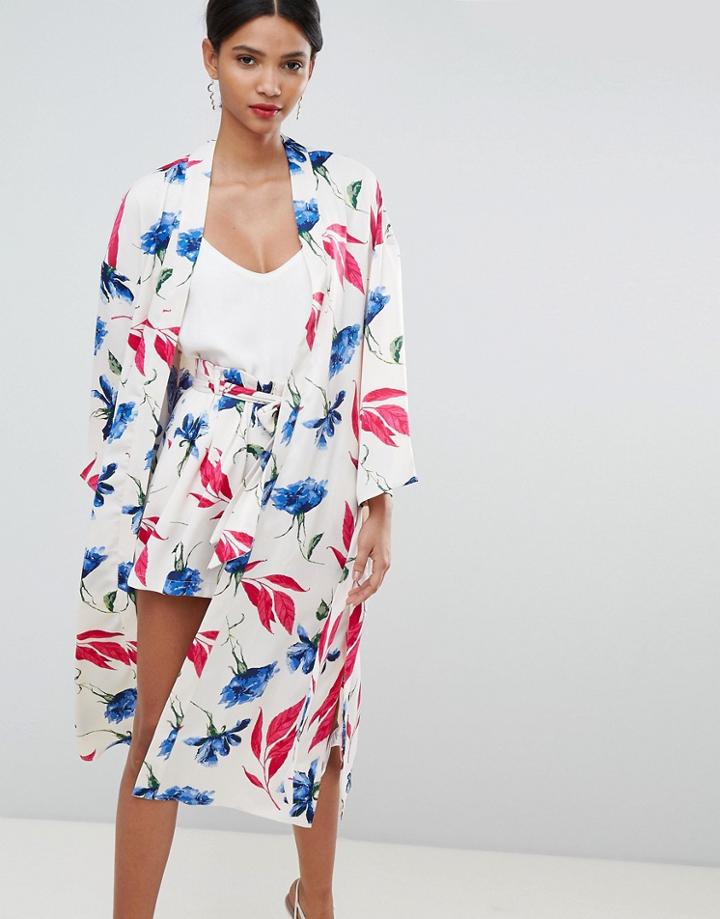 Y.a.s Bold Floral Kimono - Multi