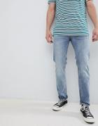 Jack & Jones Regular Fit Jeans In Mid Blue Denim - Blue