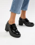 Bershka Heeled Brogue - Blue