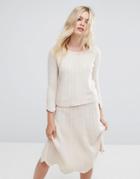 Max & Co Preludio Knitted Sweater Co-ord - White