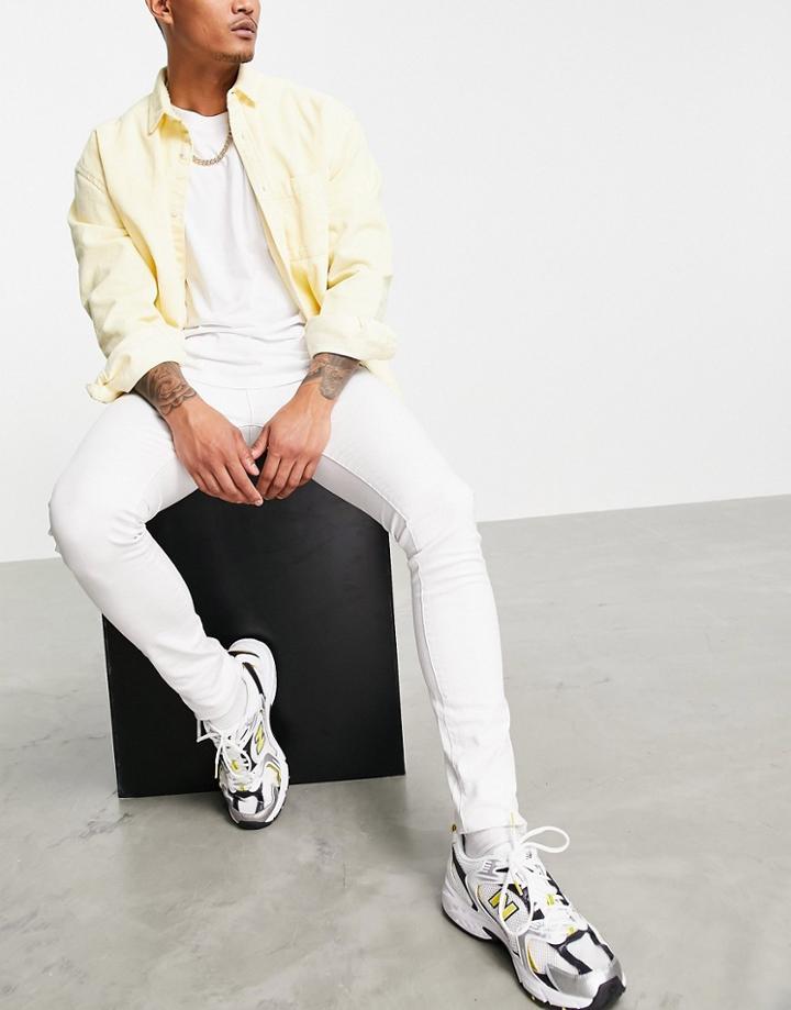 Criminal Damage Super Skinny Jeans In White