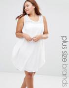 Junarose Ton Drapey Dress - Bright White