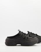 Asos Design Dava Chunky Mule Sneakers In Black