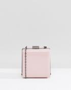 Asos Mini Patent Frame Box Clutch Bag - Pink