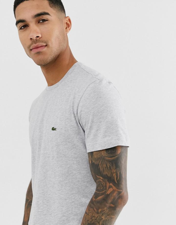 Lacoste Logo T-shirt In Gray